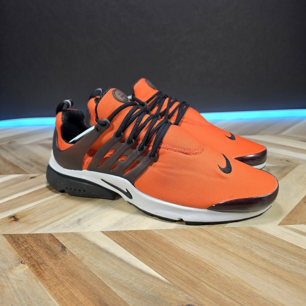 Nike Air Presto Men 11 CT3550-800 Orange Black White Retro Running Sneakers